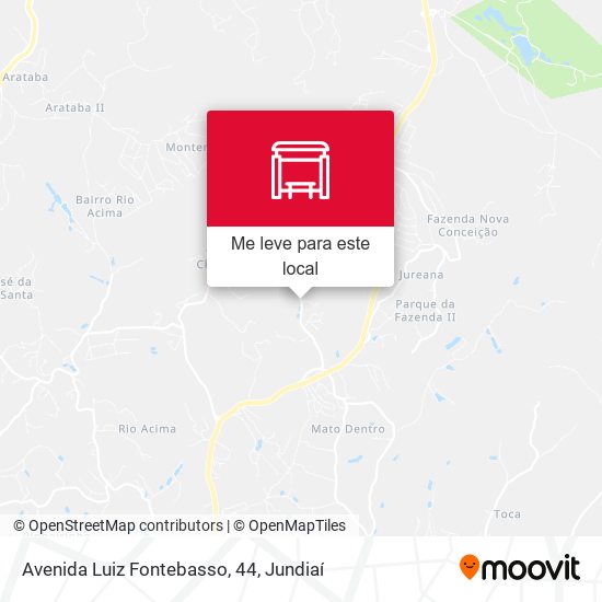 Avenida Luiz Fontebasso, 44 mapa