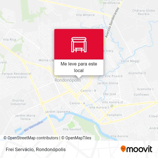 Frei Servácio mapa
