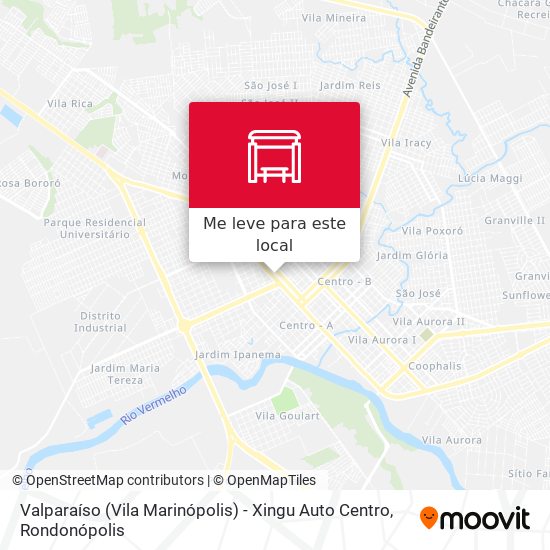 Valparaíso (Vila Marinópolis) - Xingu Auto Centro mapa