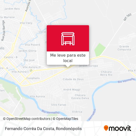 Fernando Corrêa Da Costa mapa