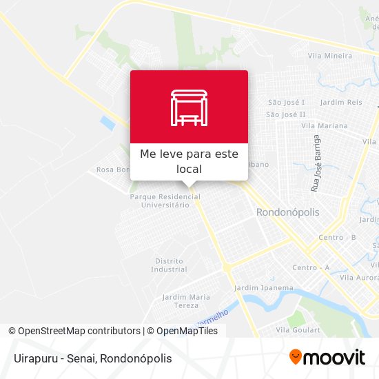 Uirapuru - Senai mapa