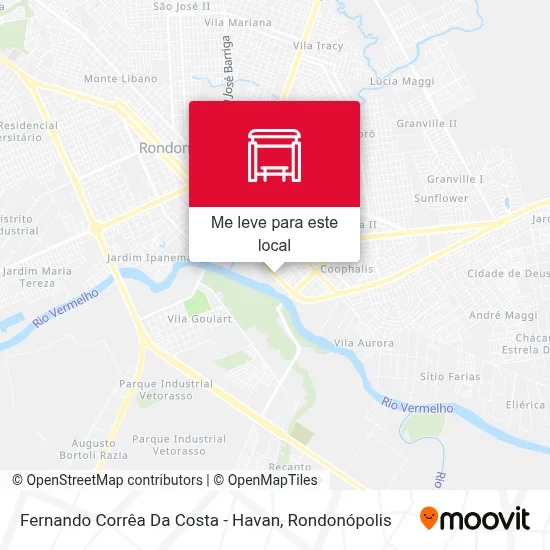 Fernando Corrêa Da Costa - Havan mapa