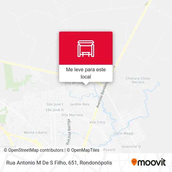 Rua Antonio M De S Filho, 651 mapa