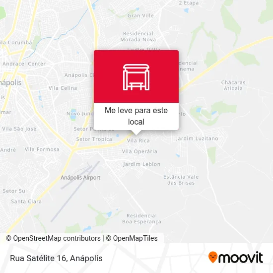 Rua Satélite 16 mapa