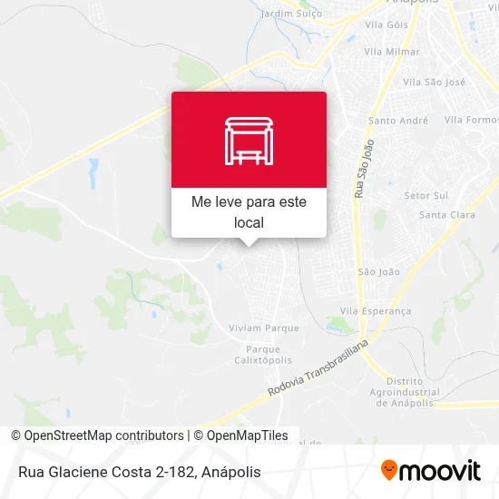 Rua Glaciene Costa 2-182 mapa