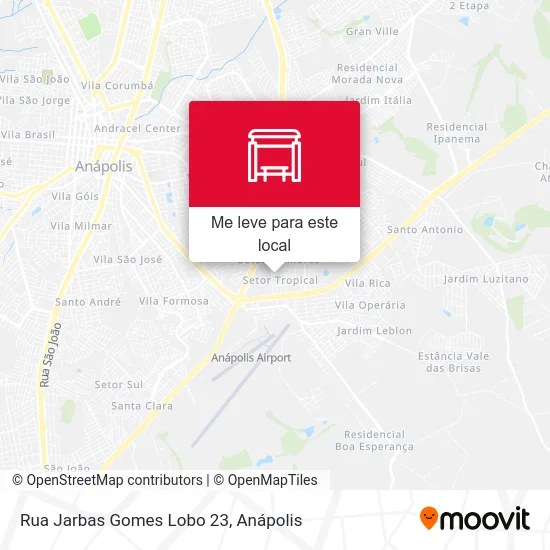 Rua Jarbas Gomes Lobo 23 mapa