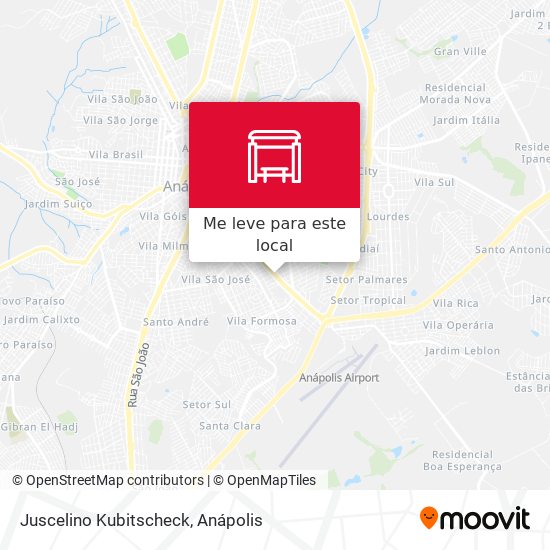Juscelino Kubitscheck mapa