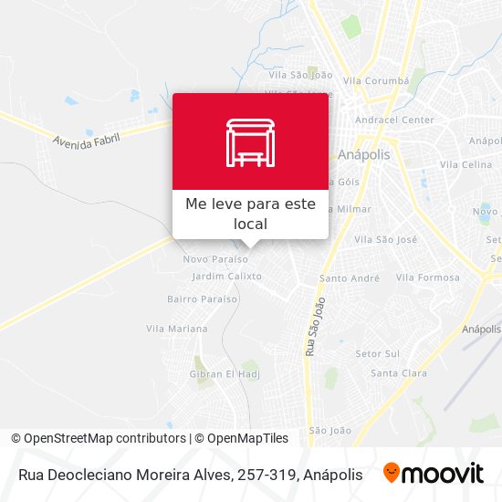 Rua Deocleciano Moreira Alves, 257-319 mapa