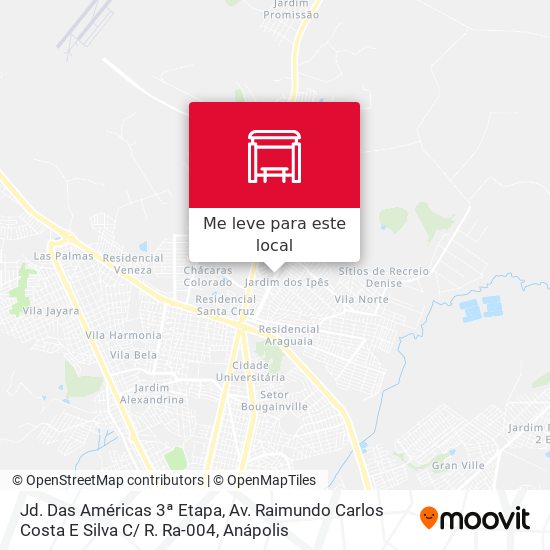 Jd. Das Américas 3ª Etapa, Av. Raimundo Carlos Costa E Silva C/ R. Ra-004 mapa