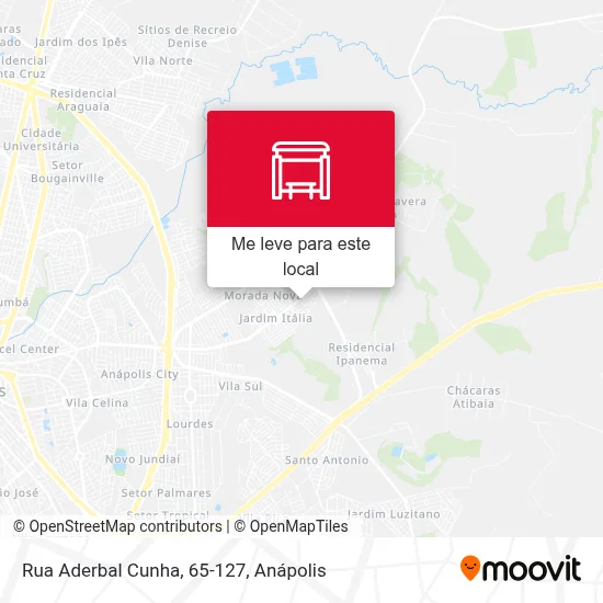 Rua Aderbal Cunha, 65-127 mapa