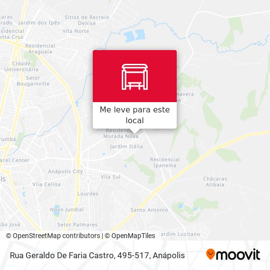 Rua Geraldo De Faria Castro, 495-517 mapa