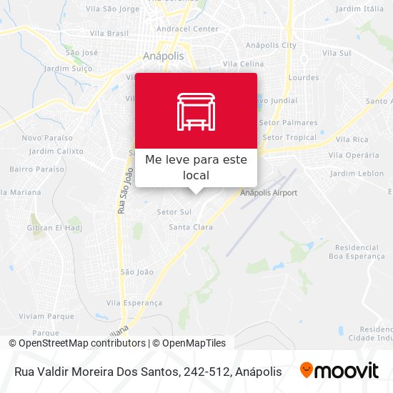 Rua Valdir Moreira Dos Santos, 242-512 mapa