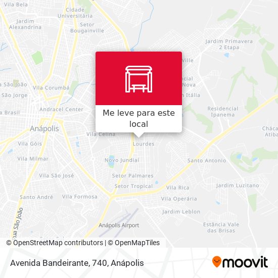 Avenida Bandeirante, 740 mapa