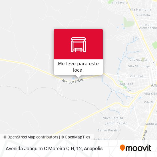 Avenida Joaquim C Moreira Q H, 12 mapa