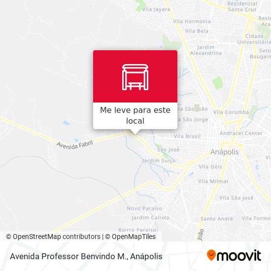 Avenida Professor Benvindo M. mapa