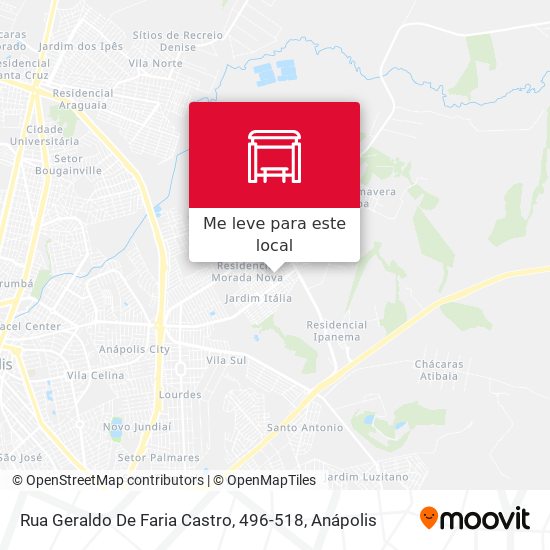 Rua Geraldo De Faria Castro, 496-518 mapa
