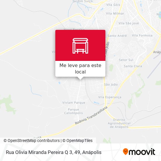 Rua Olivia Miranda Pereira Q 3, 49 mapa