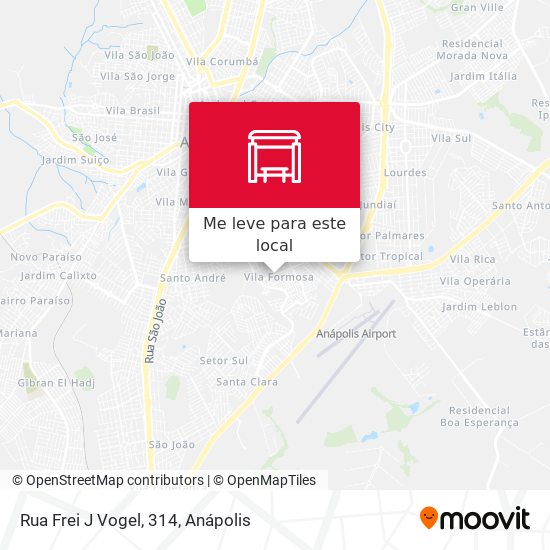 Rua Frei J Vogel, 314 mapa