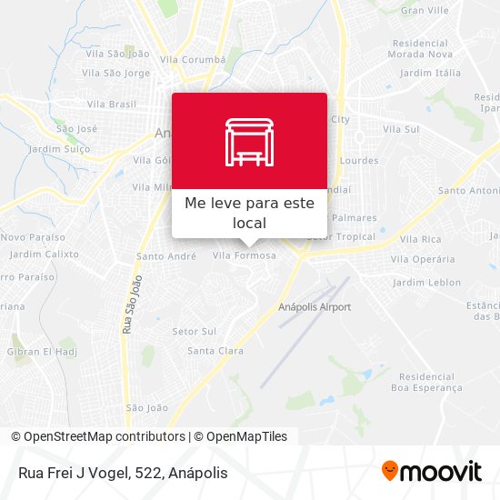 Rua Frei J Vogel, 522 mapa