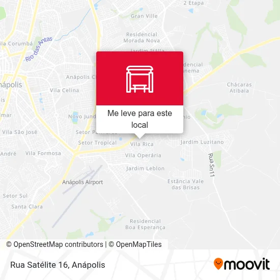Rua Satélite 16 mapa