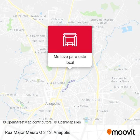 Rua Major Mauro Q 3 13 mapa
