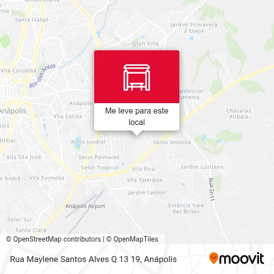 Rua Maylene Santos Alves Q 13 19 mapa