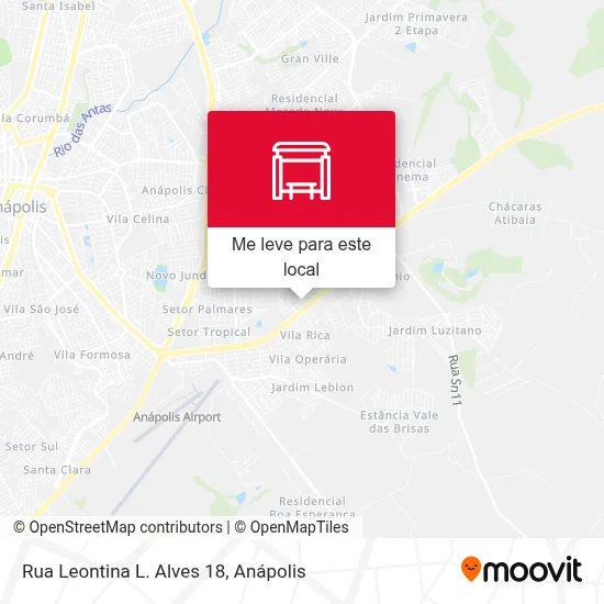 Rua Leontina L. Alves 18 mapa