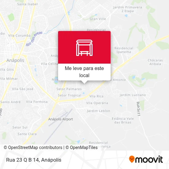 Rua 23 Q B 14 mapa
