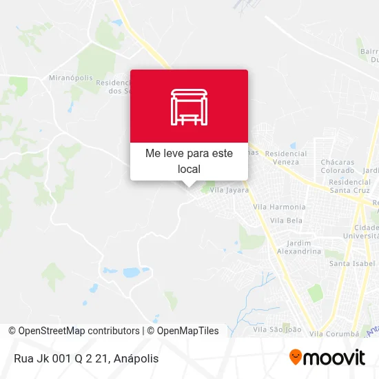 Rua Jk 001 Q 2 21 mapa