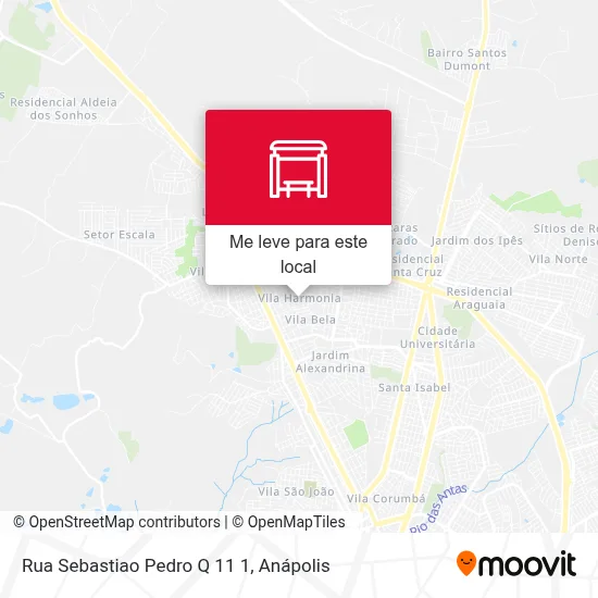 Rua Sebastiao Pedro Q 11 1 mapa