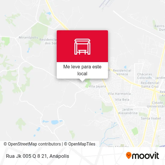Rua Jk 005 Q 8 21 mapa
