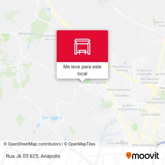 Rua Jk 03 625 mapa