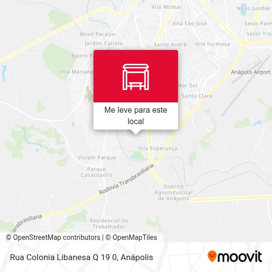 Rua Colonia Libanesa Q 19 0 mapa