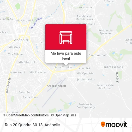 Rua 20 Quadra 80 13 mapa