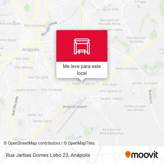 Rua Jarbas Gomes Lobo 23 mapa