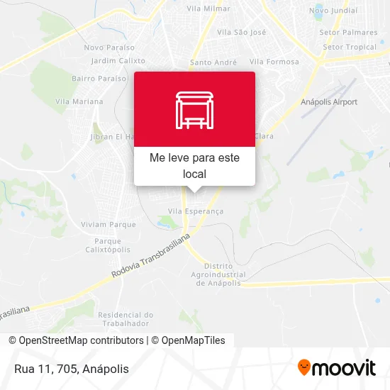 Rua 11, 705 mapa