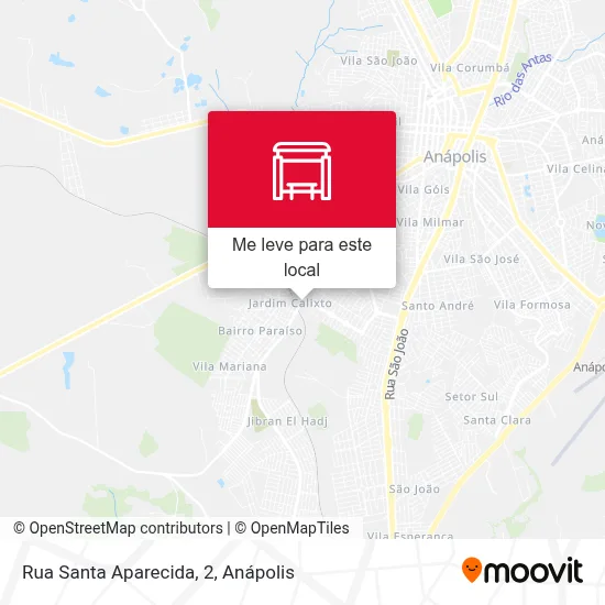 Rua Santa Aparecida, 2 mapa