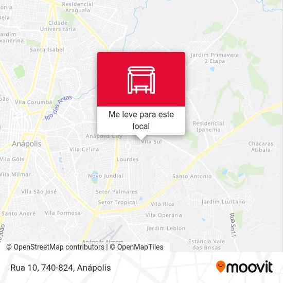 Rua 10, 740-824 mapa