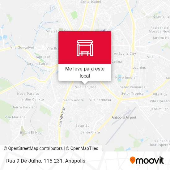 Rua 9 De Julho, 115-231 mapa