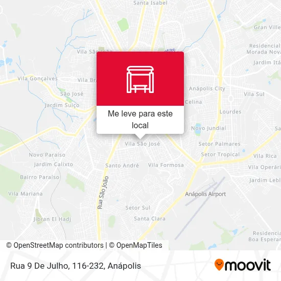 Rua 9 De Julho, 116-232 mapa