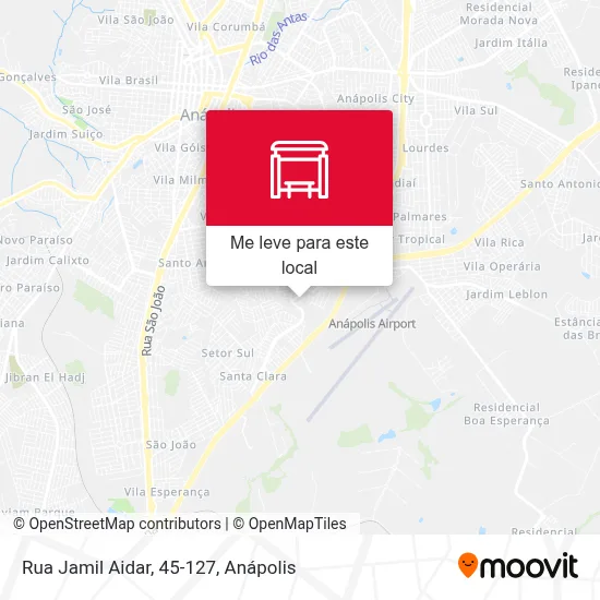 Rua Jamil Aidar, 45-127 mapa