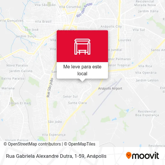 Rua Gabriela Alexandre Dutra, 1-59 mapa