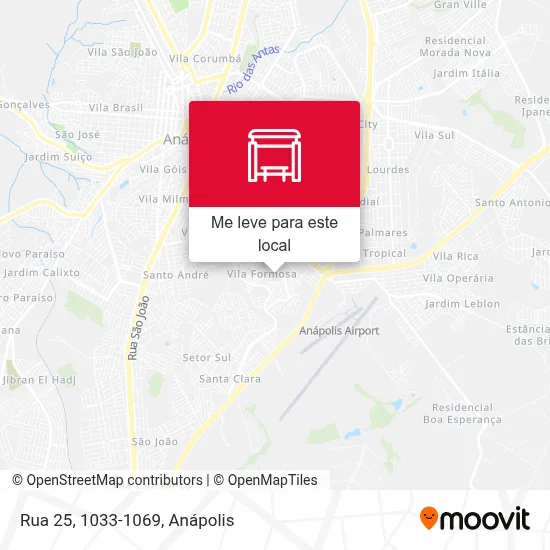 Rua 25, 1033-1069 mapa
