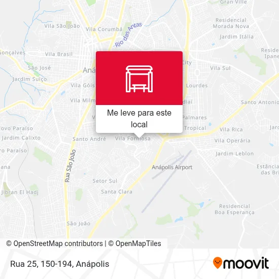 Rua 25, 150-194 mapa