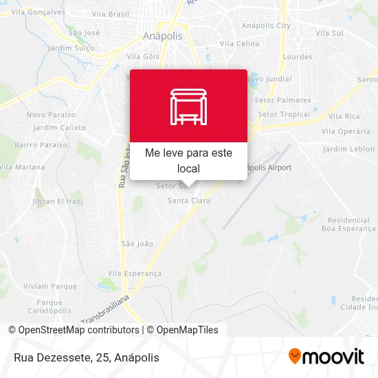 Rua Dezessete, 25 mapa