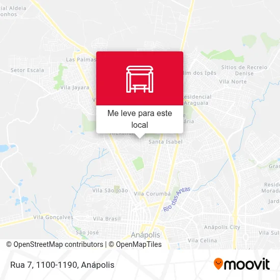 Rua 7, 1100-1190 mapa
