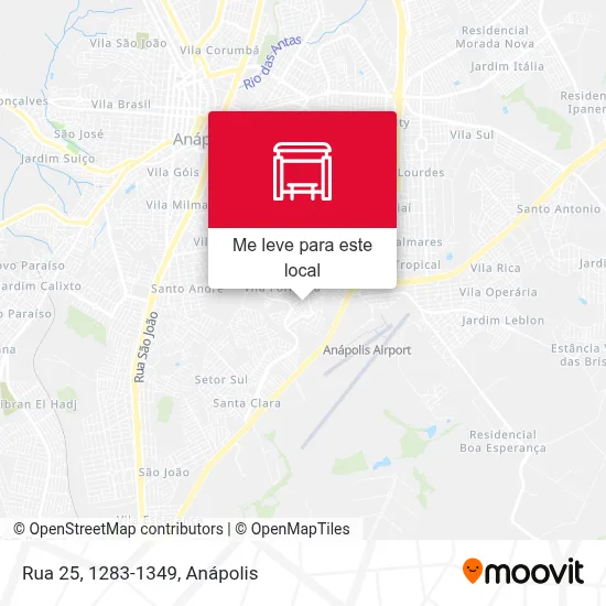 Rua 25, 1283-1349 mapa