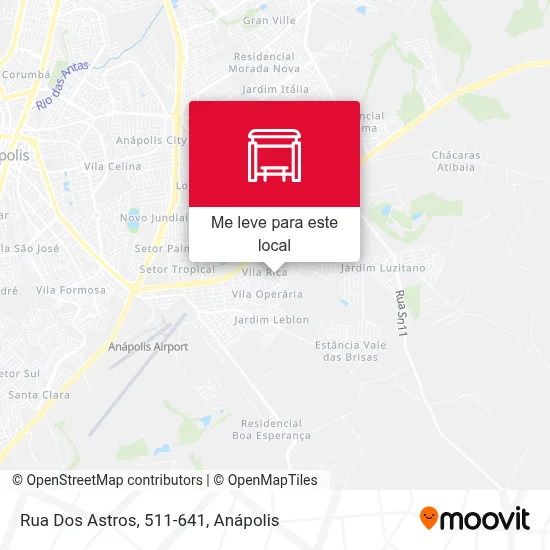 Rua Dos Astros, 511-641 mapa