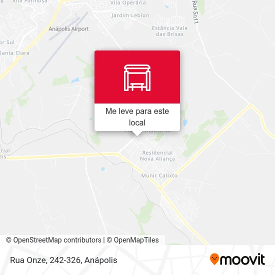 Rua Onze, 242-326 mapa