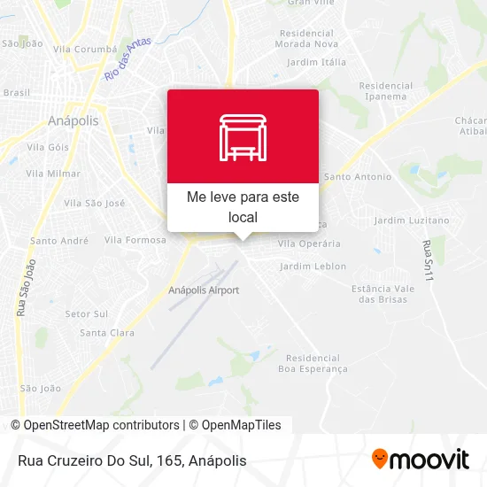 Rua Cruzeiro Do Sul, 165 mapa